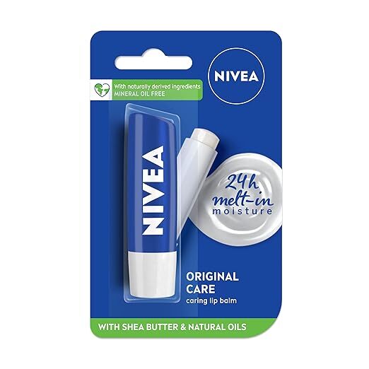 Nivea 12hr Caring Lip Balm, Original Care 4.8 g