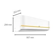 Hitachi 1.5 Ton 5 Star Inverter Split AC (Copper, Dust Filter, RSRG518HFEOZ1, White)