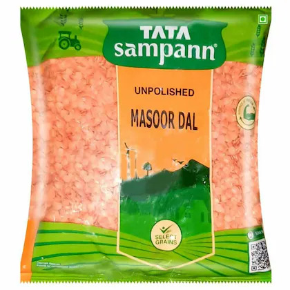 Tata Sampann Unpolished Masoor Dal, 500 g