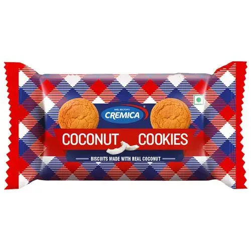 Cremica Coconut Cookies - Made With Real Coconut, 100 g