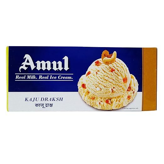 Amul Kaju Draksh Ice Cream 750ML 50% Extra Free