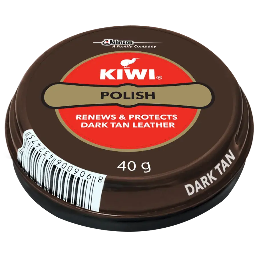 Kiwi Dark Tan Shoe Polish, 40 g