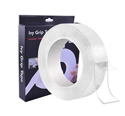 White Polyester Ivy Grip Tape, High Strength Double Side Tissue Tape, 2 mtr