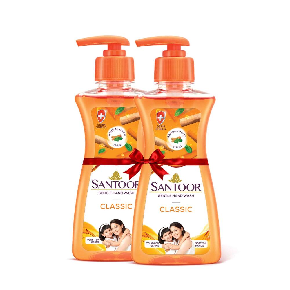 Santoor Hand Wash Classic 200ml B1G1