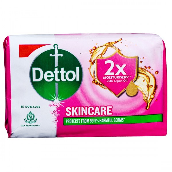 Dettol Skincare 2x Moisturisers With Argon Oil Soap 100g