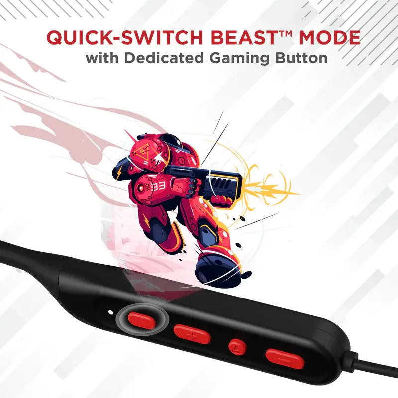 Rockerz 378 Wireless Bluetooth Earphones with Spatial Bionic Sound tuned by THX®, 10mm Drivers, 25HRS of Nonstop Playback