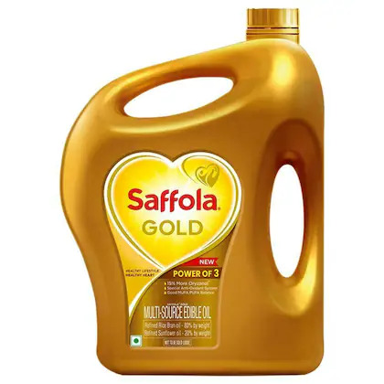 Saffola Gold Rice Bran And Corn Based Blended Oil 3 L