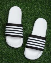 Black and White Lining Slippers