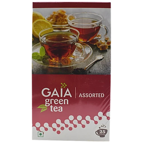Gaia Green Tea Assorted pack 25 tea bags