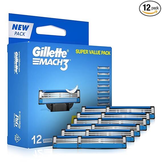Gillette Mach Cart 12s Cartridges