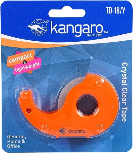 Kangaro Compact & Lightweight Crystal Clear Tape 18MM*24MTR