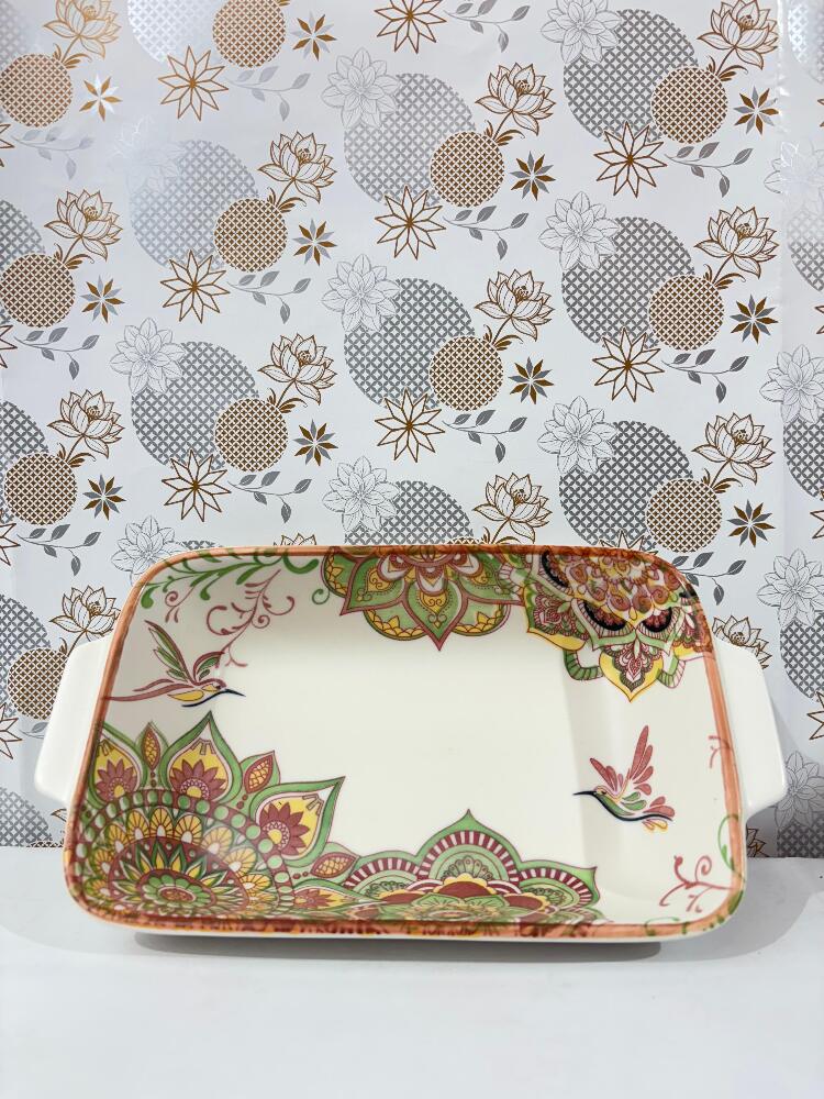 Lemon Tree Rect Deep Platter Aurora Collection 1pc