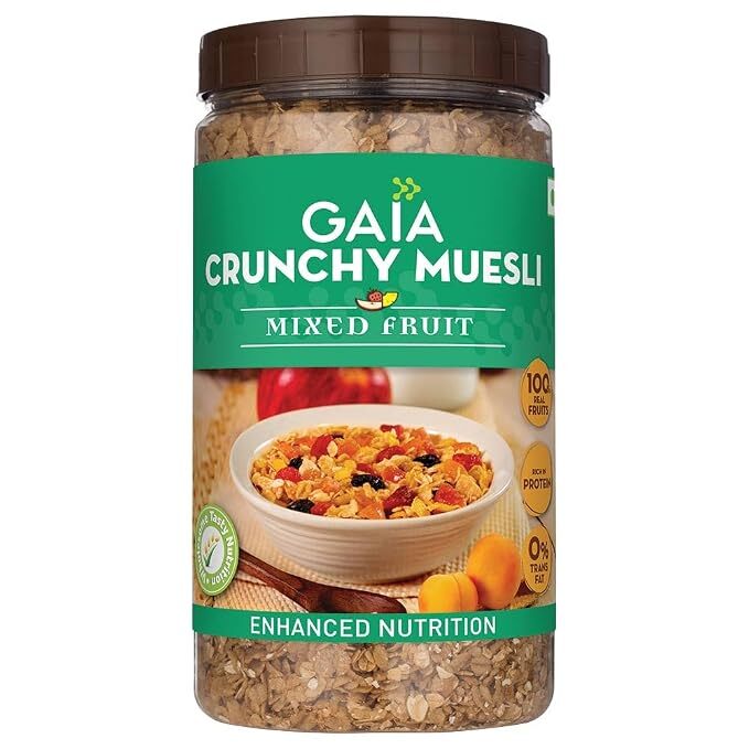 Gaia Crunchy Muesli Mixed Fruit, 1kg