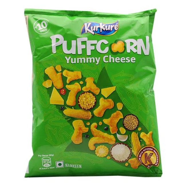 Bulk Deal :- Kurkure Puffcorn, Yummy Cheese, 28 g ( Pack of 12 )