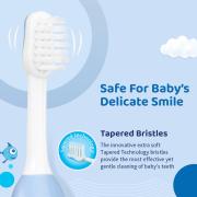 CHICCO TOOTHBRUSH FOR KIDS FOR 6-36 MONTH BABY 1N |SKY BLUE |