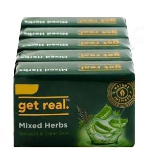 Get Real Mixed Herbs Smooth & Clear Skin Soap 500gm (Pack Of 5)