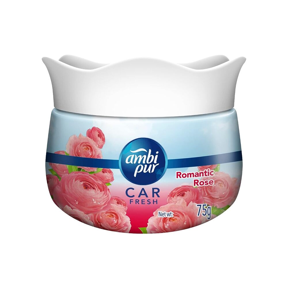 Ambi Pur Car Freshener Gel Romantic Rose, 75 gm