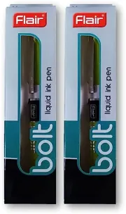 Flair bolt Liquid ink Blue Pen included 1 Piece Refill