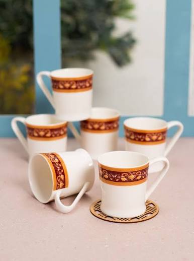 Clay Craft Coffee Mugs Peter Super SRS 375 Set Of 6