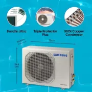 SAMSUNG 1 Ton 4 Star Split Inverter AC - White (AR12BYMZABE/AR12BYMZABENNA /AR12BYMZABEXNA, Copper Condenser)