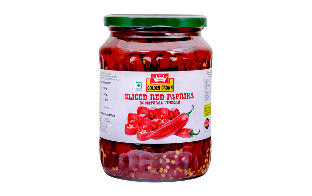 Golden Crown Sliced Red Paprika 680gm