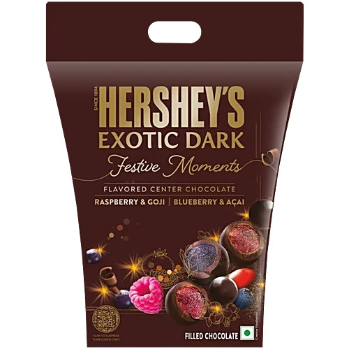 Hershey's Exotic Dark Festive Moments Raspberry & Goji, Blueberry & Acai, 87g 2units