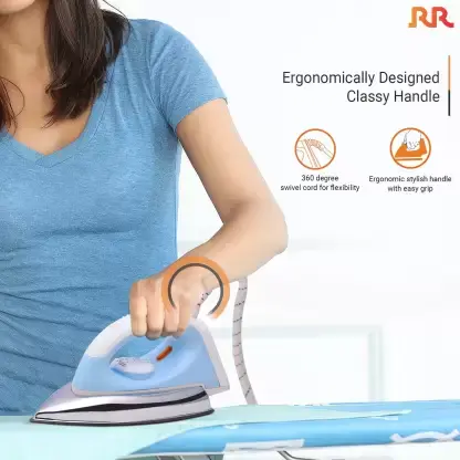 RR Dry Electric Iron Estella Plus Iron 1000 W Dry Iron (Blue)