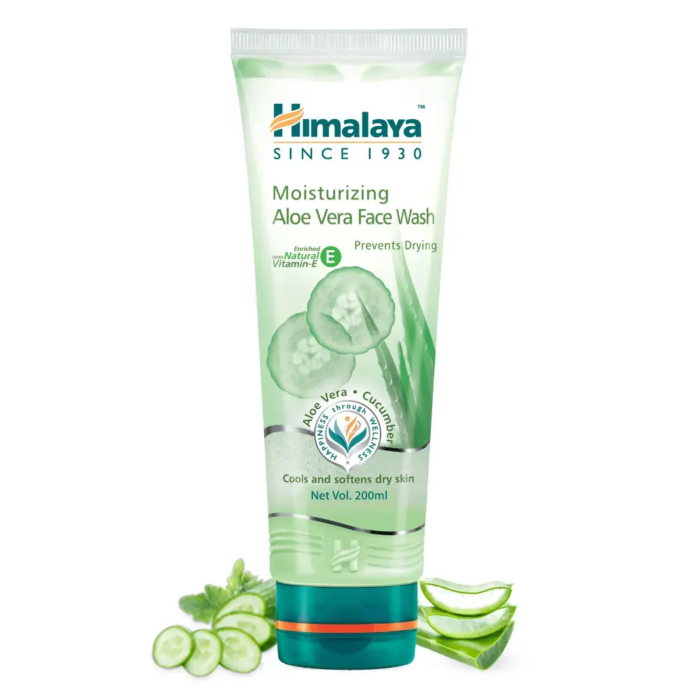 Himalaya Moisturizing Aloe Vera Face Wash, 100 ml