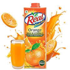 Real fruit power orange rich in vitamin C 1 ltr
