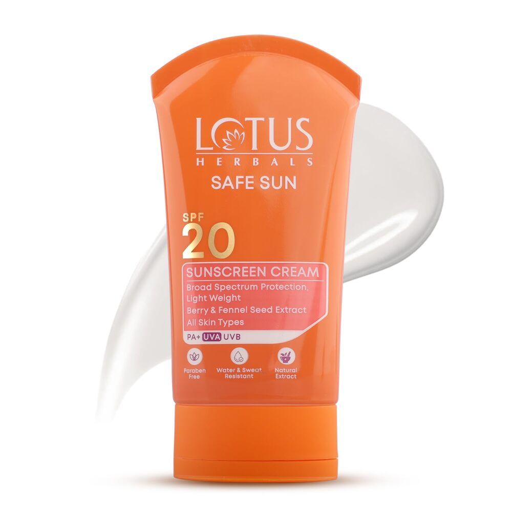 Lotus Herbals SafeSun SunScreen SPF 20 UVB 100g