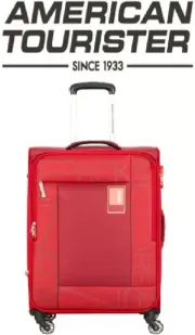 American Tourister NEW TRENDY CANIS PLUS SP70CM RIO RED ANTI_THEFT ZIPPER - Red