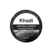 Khadi Natural Loofah Activated Charcoal Soap, 125 g