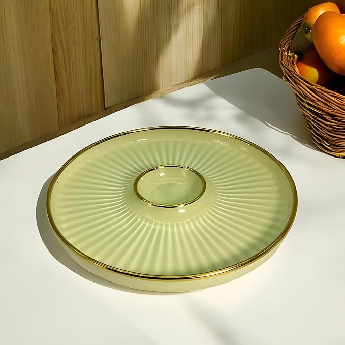 Lemon Tree Round Deep Dip Platter Giovane Collection
