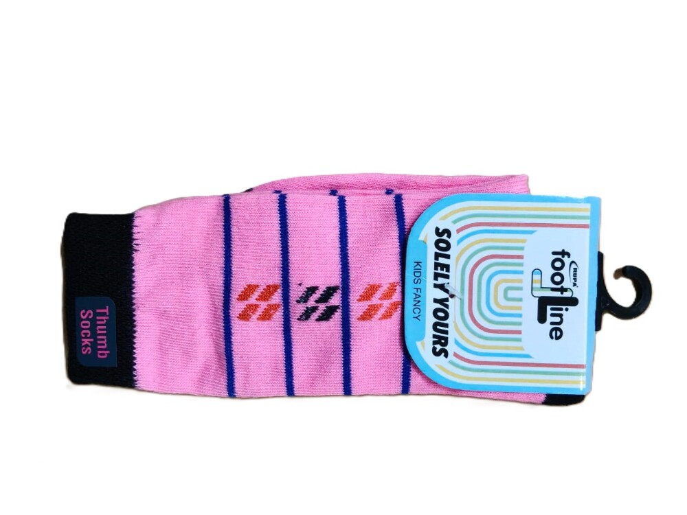 Rupa Footline Kids Fancy Thumb Socks, 3*14cm