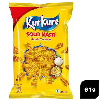 Kurkure Solid Masti Masala Twidteez, 61g