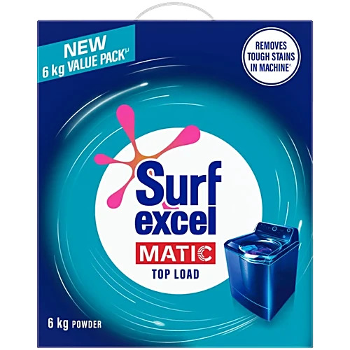 Surf Excel Matic Top Load Detergent Powder New 6kg Value Pack