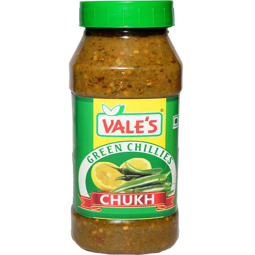 Vale's Green Chillies Chukh 300gm