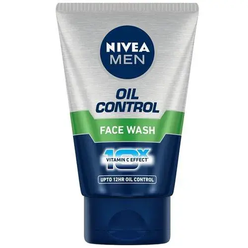 NIVEA MEN Face Wash For Oily Skin - 12hr Oil Control With 10x Vitamin C Effect, 50 gm