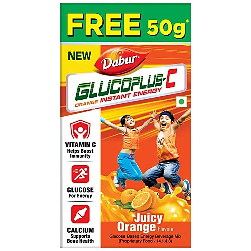Dabur Glucose C Orange Instant Energy, 450G