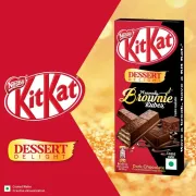 Nestle Kitkat Dessert Delight Heavenly Brownie Kubes - Wafer Coated With Dark Chocolate, 50 g