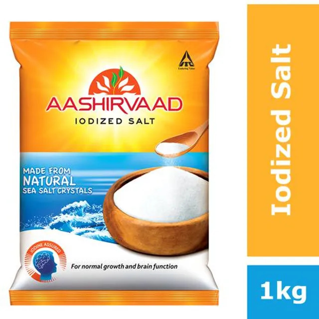 Aashirvaad Iodized Salt, 1 kg