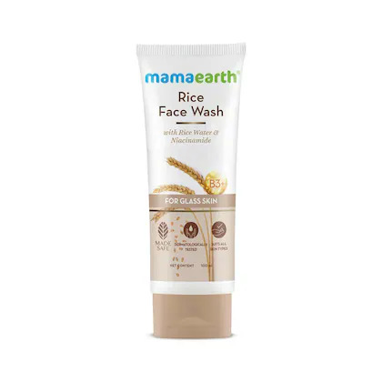 Mamaearth Rice Dewy Bright Face Wash, 50ml