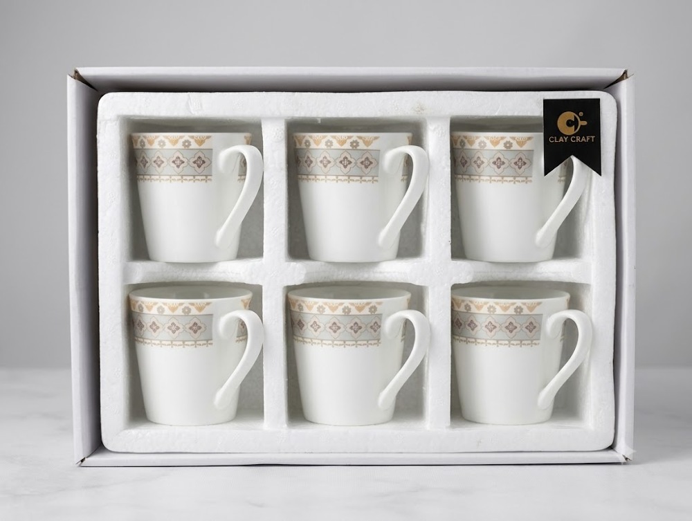 Clay Craft Coffee Mug Rock Super Set Of 6