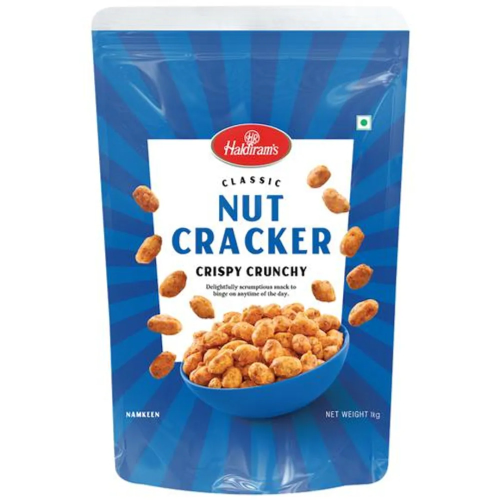 Haldirams Crispy Crunchy Nut Cracker Peanut Namkeen, 1 kg