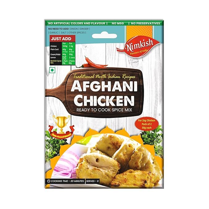 Nimkish Afgani Chicken Ready to Cook Spice Mix Masala 60g