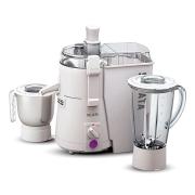 SUJATA POWERMATIC PLUS 900 W Juicer Mixer Grinder (POWERMATIC PLUS | 2 Jars | White)