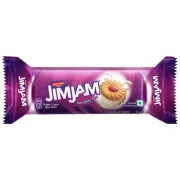 Britannia Jim Jam Cream Biscuit - Crunchy, Ready To Eat, 92 g