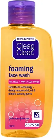 Clean & Clear Foaming Face Wash, 50 ml