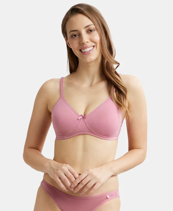 Jockey Woman Essence Wire-Free Shaper Bra Heather Rose 1722-01 (Size 34B) 1Pc