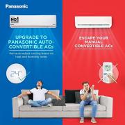 Panasonic 1.5 Ton 3 Star CU-RU18XKYTA Twin-Cool Inverter Split Air Conditioner (White)